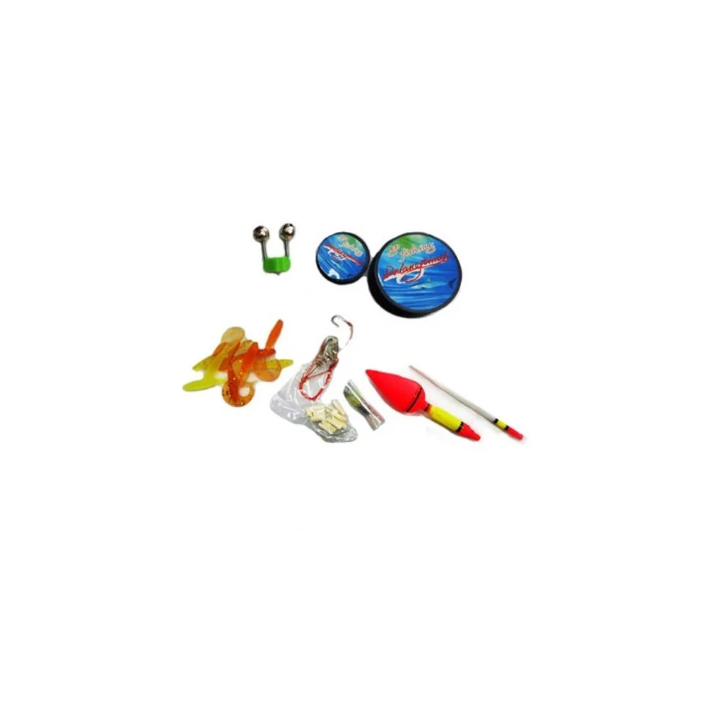 KIT PESCA CON ESCHE GALLEGGIANTI LENZE AMI PIOMBI SONAGLI PER PESCATORE - TrAdE Shop Traesio