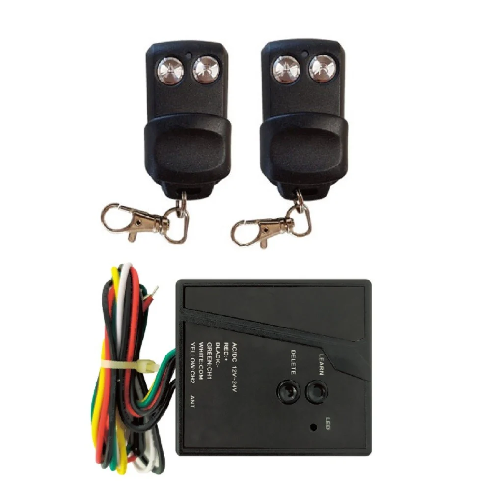 KIT RICEVENTE AUTOAPPRENDENTE 2 TELECOMANDI 2 CANALI INDOOR PER SERRANDE CANCELLI - TrAdE Shop Traesio