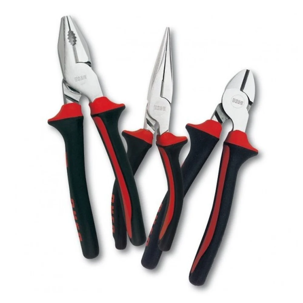 KIT SET 3 PEZZI PINZE PINZA TRONCHESE TRINCHESINA A PUNTA ATTREZZI DA LAVORO - TrAdE Shop Traesio