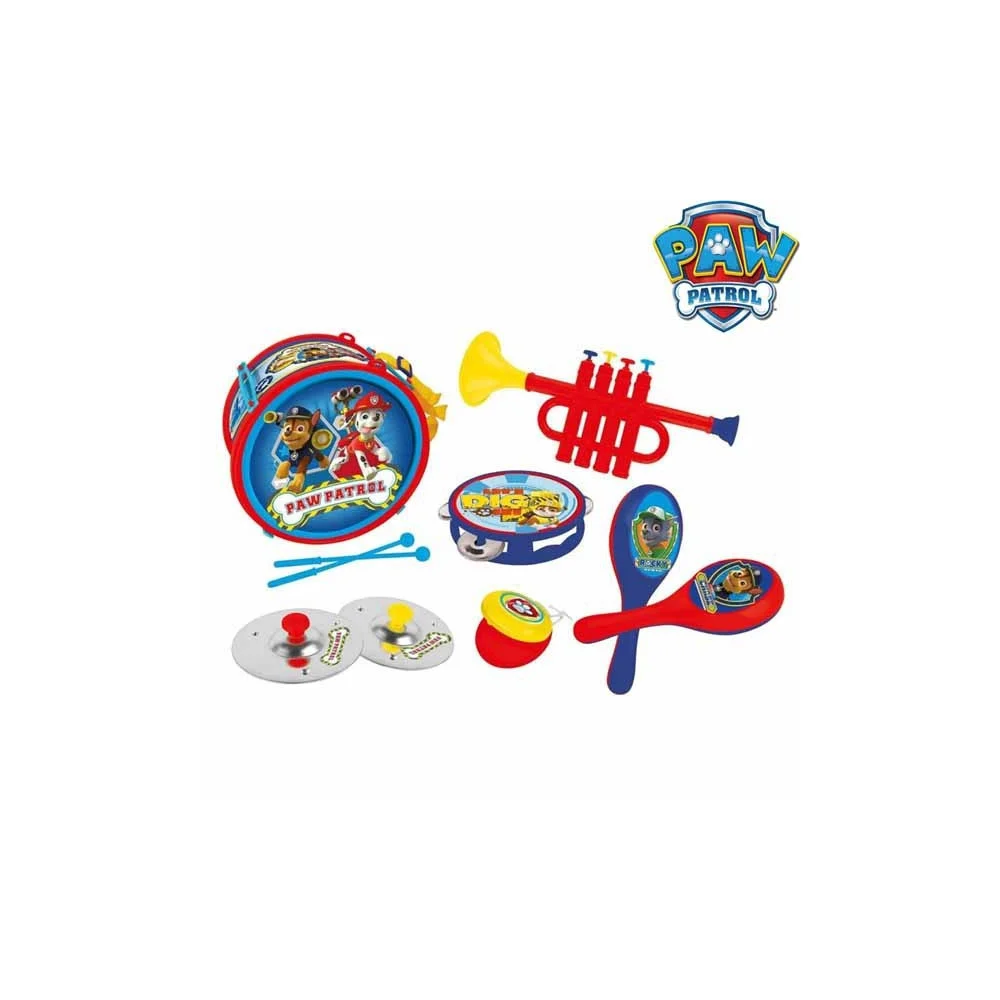 KIT SET 6 STRUMENTI MUSICALI TROMBA TAMBURO GIOCATTOLO PAW PATROL - TrAdE Shop Traesio