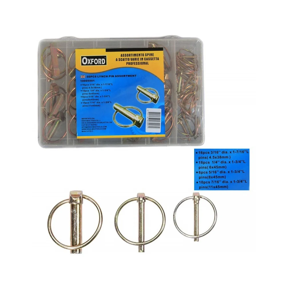 KIT SET ASSORTIMENTO 50 SPINE COPPIGLIE A SCATTO FERMI COPPIGLIE PERNI SPINOTTI - TrAdE Shop Traesio