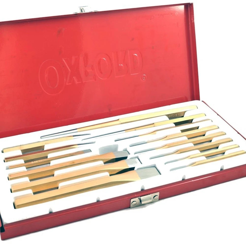 KIT SET SCALPELLI CACCIASPINE CACCIACHIODI PUNZONI 14 PZ PEZZI CACCIA CHIODI - Trade_Ox