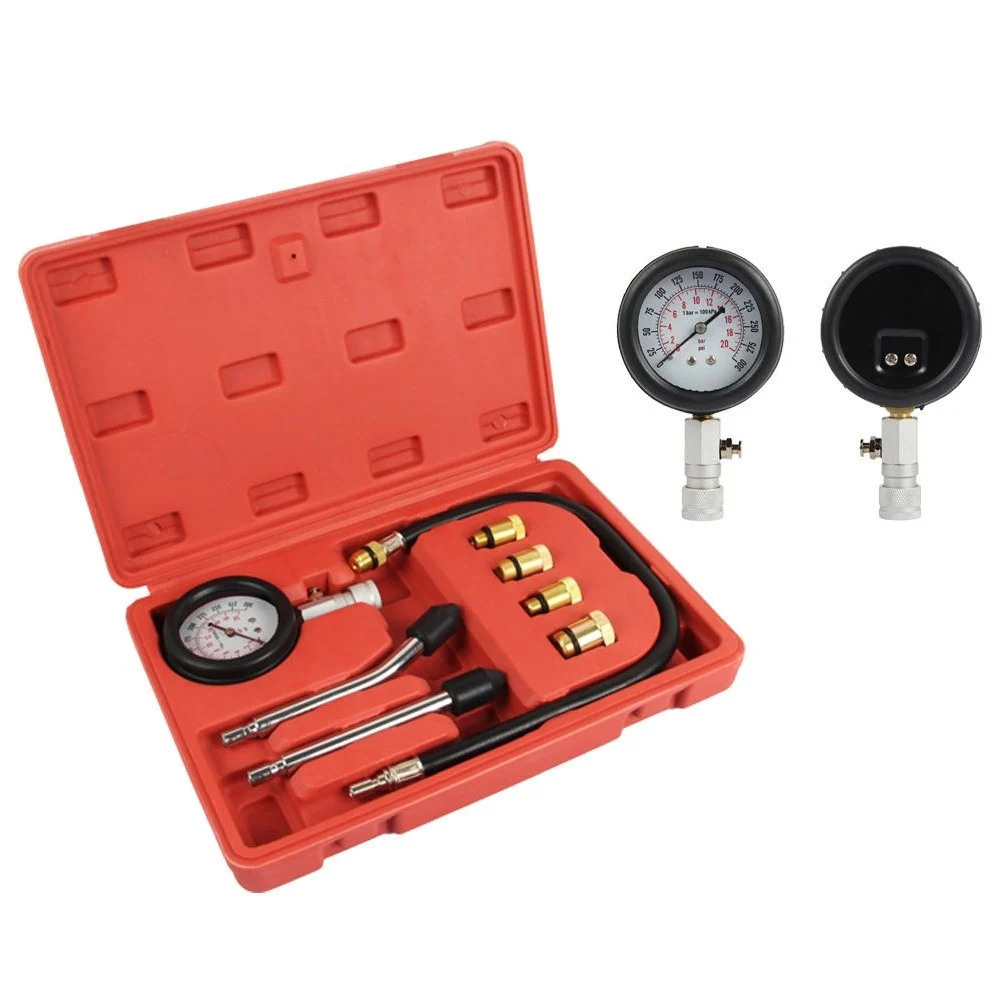 KIT TESTER PRESSIONE DI COMPRESSIONE PER MOTORI MISURATORE AUTO PISTONE CILINDRI - TrAdE Shop Traesio
