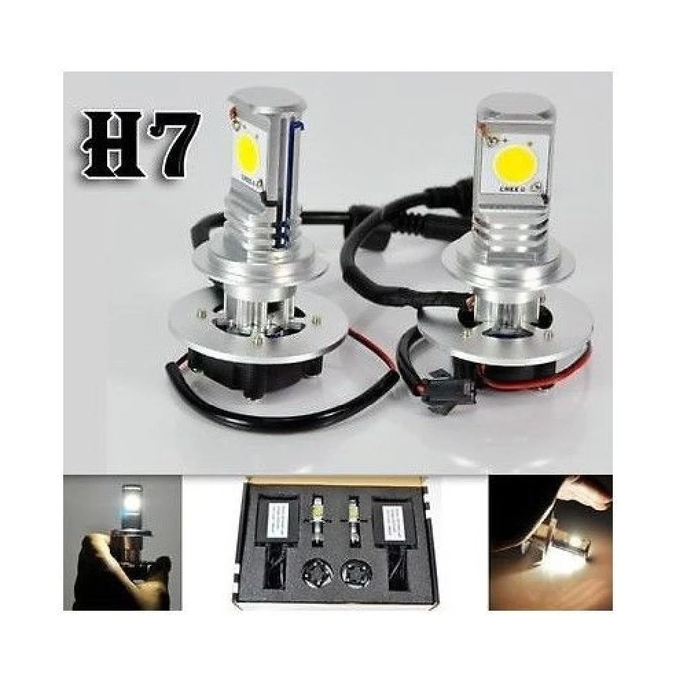 KIT XENON H7 LAMPADE A LED CREE FULL LED 50W 6000K DIGITALE BALLAST XENON BIANCA - TrAdE Shop Traesio