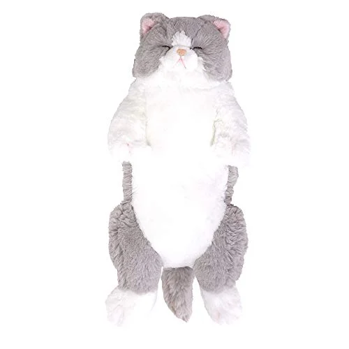 Kneecap Cat Grigio Peluche Animale P-6462