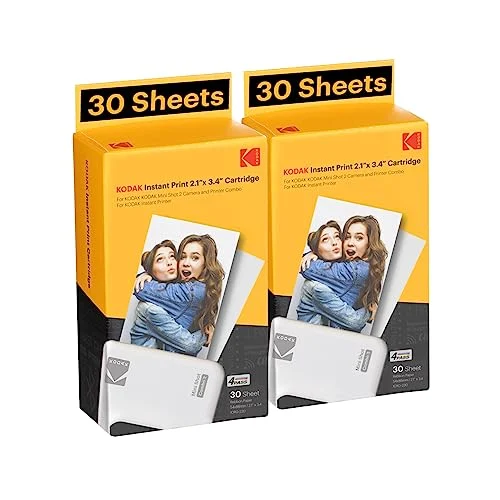 Kodak 4PASS Film Cartridge 60 Sheets for Mini 2 Mini Shot 2 Water Resistant