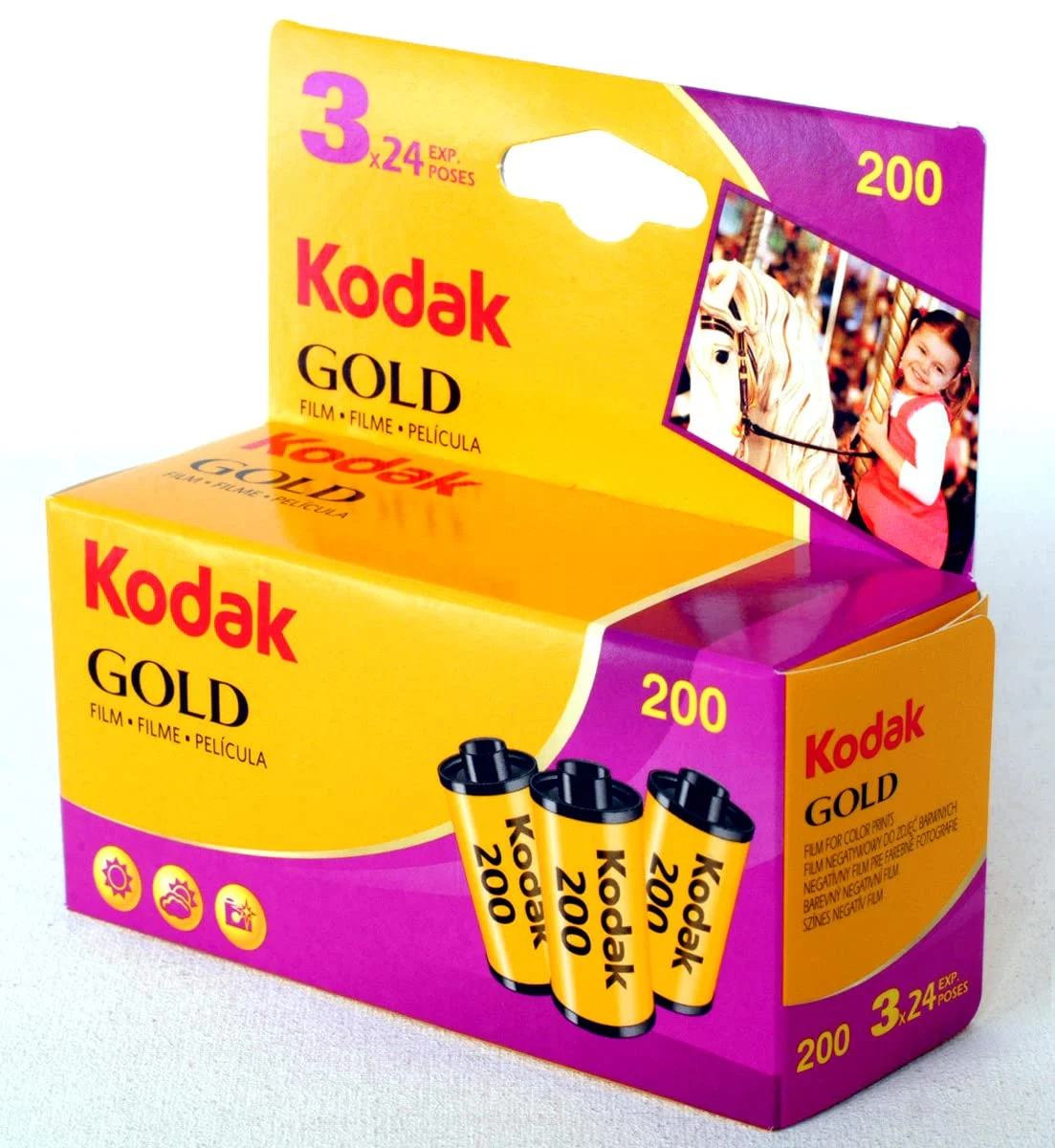 Kodak Gold 200 Film (Purple/Yellow)