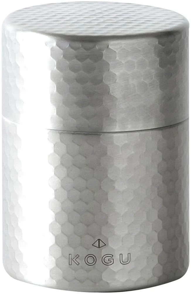 KOGU Tea Storage Container Stainless Steel Matte Finish 200g Model 40620
