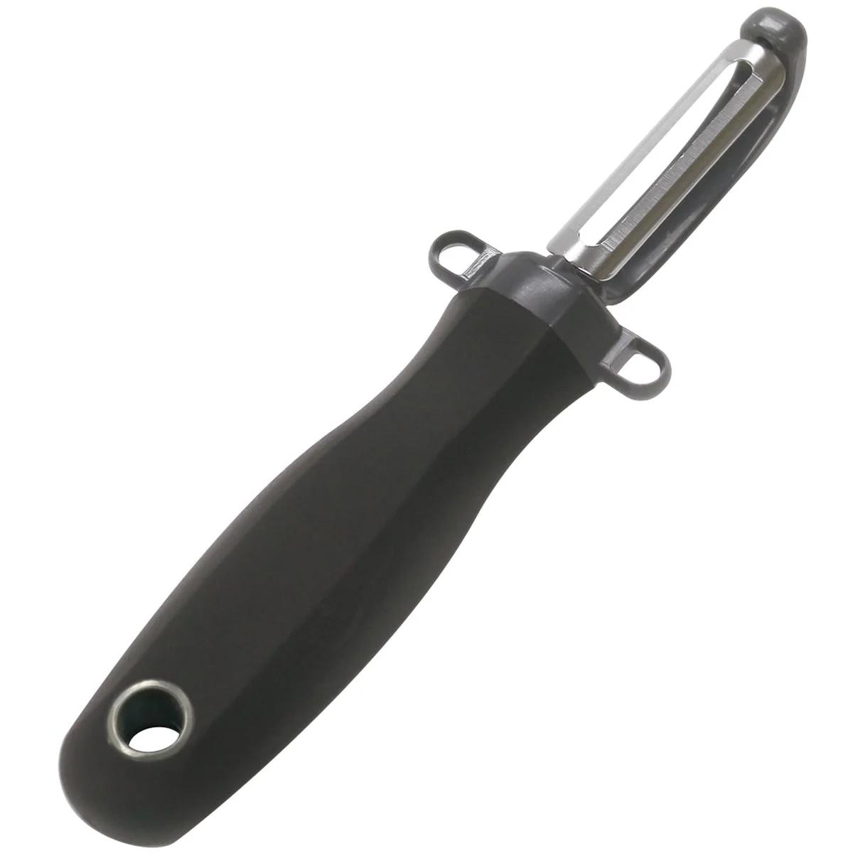 Kokubo Vertical Peeler Stainless Steel Blade Ergonomic Handle KK-617 Black