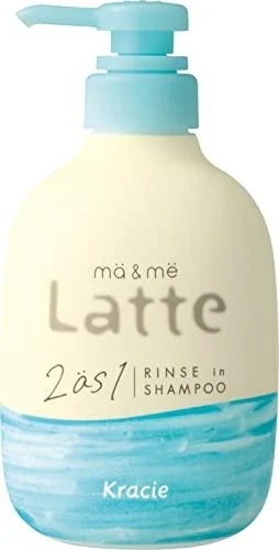 Kracie ma&me Latte 2-in-1 Rinse In Conditioning Shampoo 490mL
