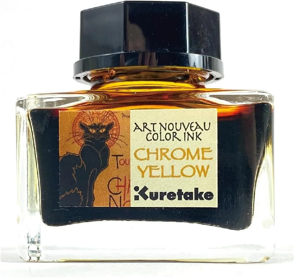 Kuretake Ink Cafe Art Nouveau Chrome Yellow ECF160-537
