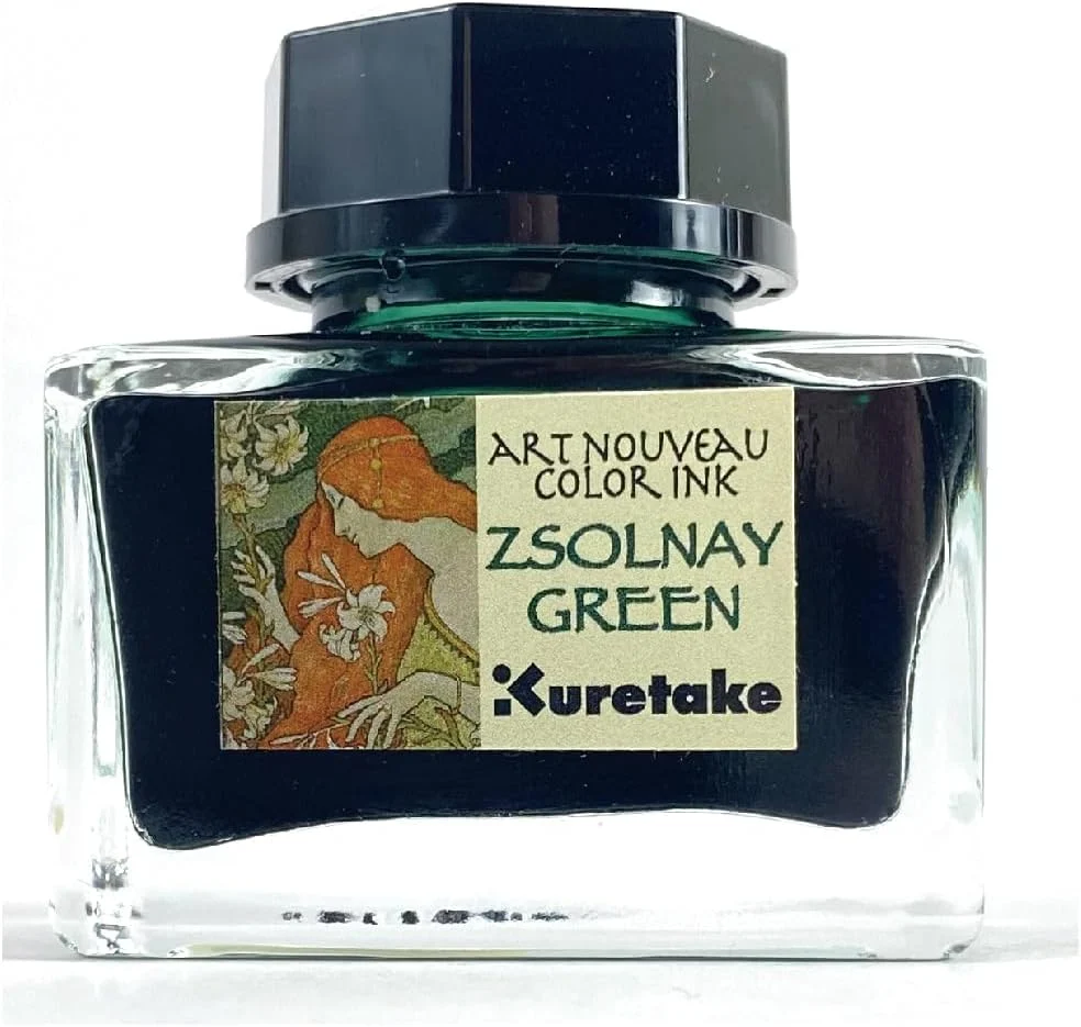 Kuretake Inchiostro Collezione Art Nouveau ECF160-540 Verde Zsolnay 20 g
