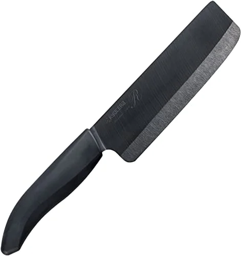 Kyocera Ceramic Kitchen Nakiri Knife 150mm Black Blade Made in Japan FKR-150HIP-FP