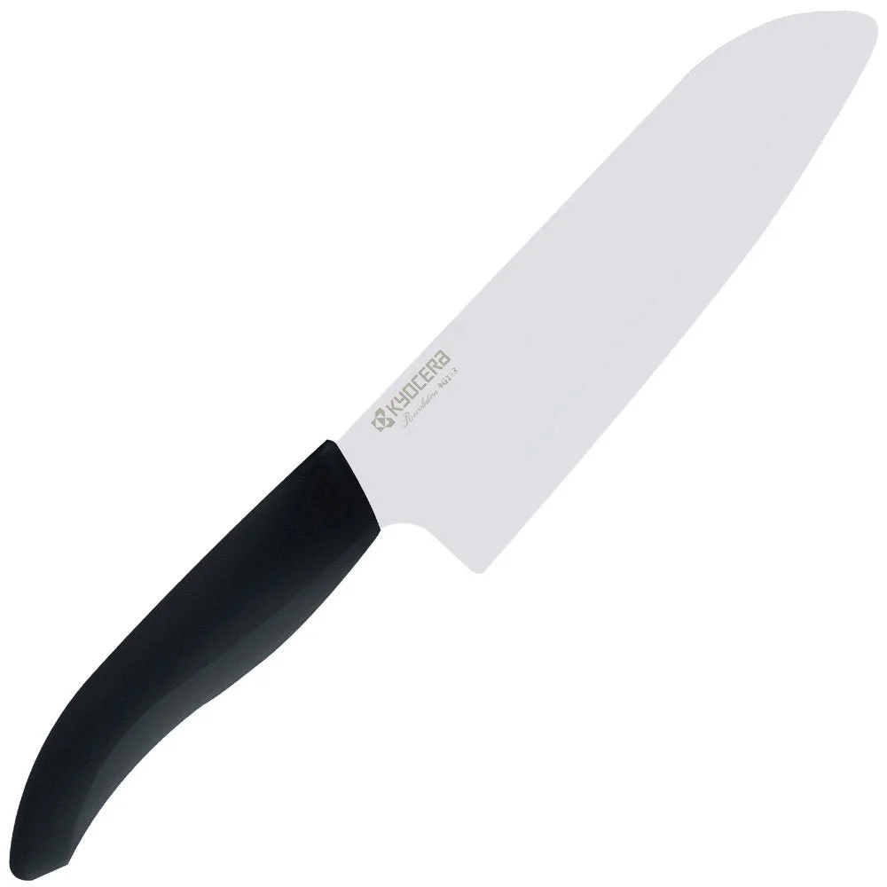 Kyocera Ceramic Kitchen Knife Light Santoku 16cm Black FKR-160-N