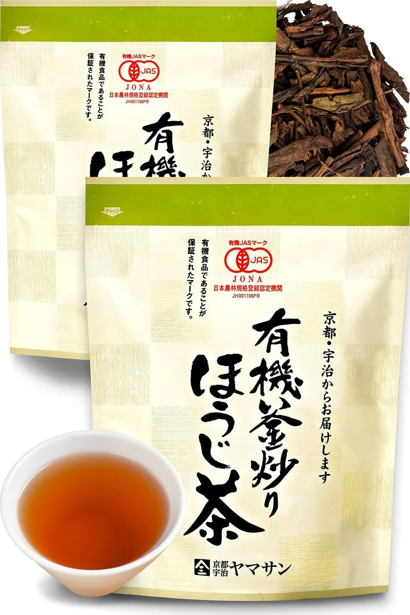 YAMASAN Houjicha Tea Organic Pesticide-Free 300g (150g x 2 Bags)