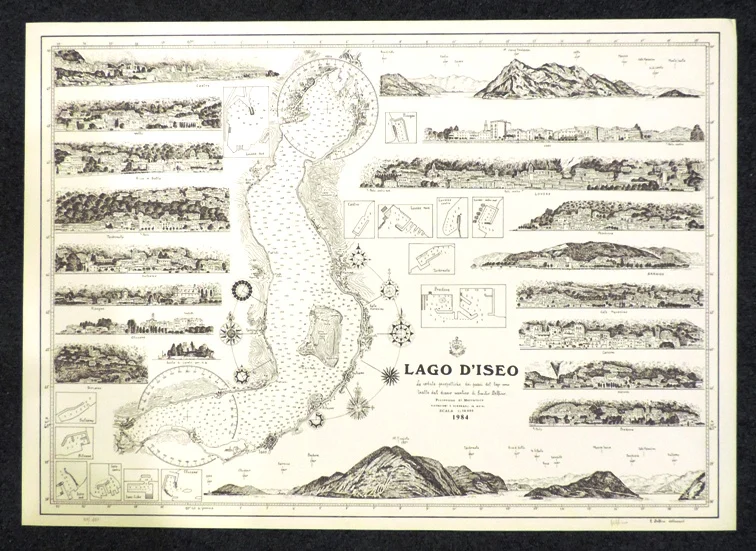 carta – lago d’iseo (1984) - Arredamento marinaresco