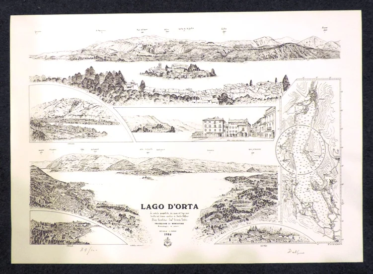carta – lago d’orta (1984) - Arredamento marinaresco