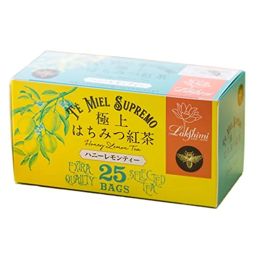 Lakshimi Tè Nero Miele Superfine - Tè Miele e Limone 25 Filtri