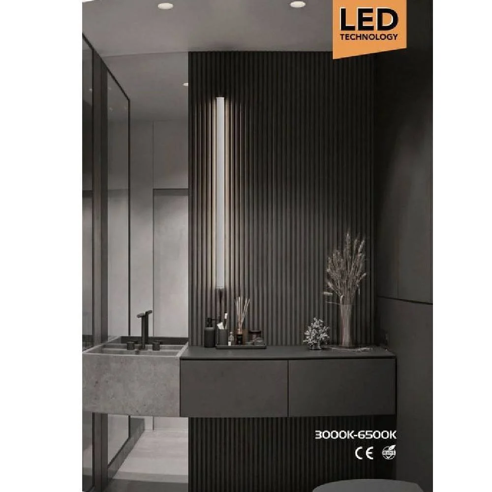 LAMPADA APPLIQUE DA PARETE 12 WATT LUCE PER SPECCHIO TRIPLA COLORAZIONE 41CM F10 - TrAdE Shop Traesio