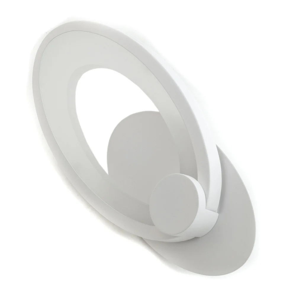 LAMPADA APPLIQUE LED PARETE MURO OVALE 10W DRIVER INCLUSO 220V LUCE FREDDA 6500K - TrAdE Shop Traesio