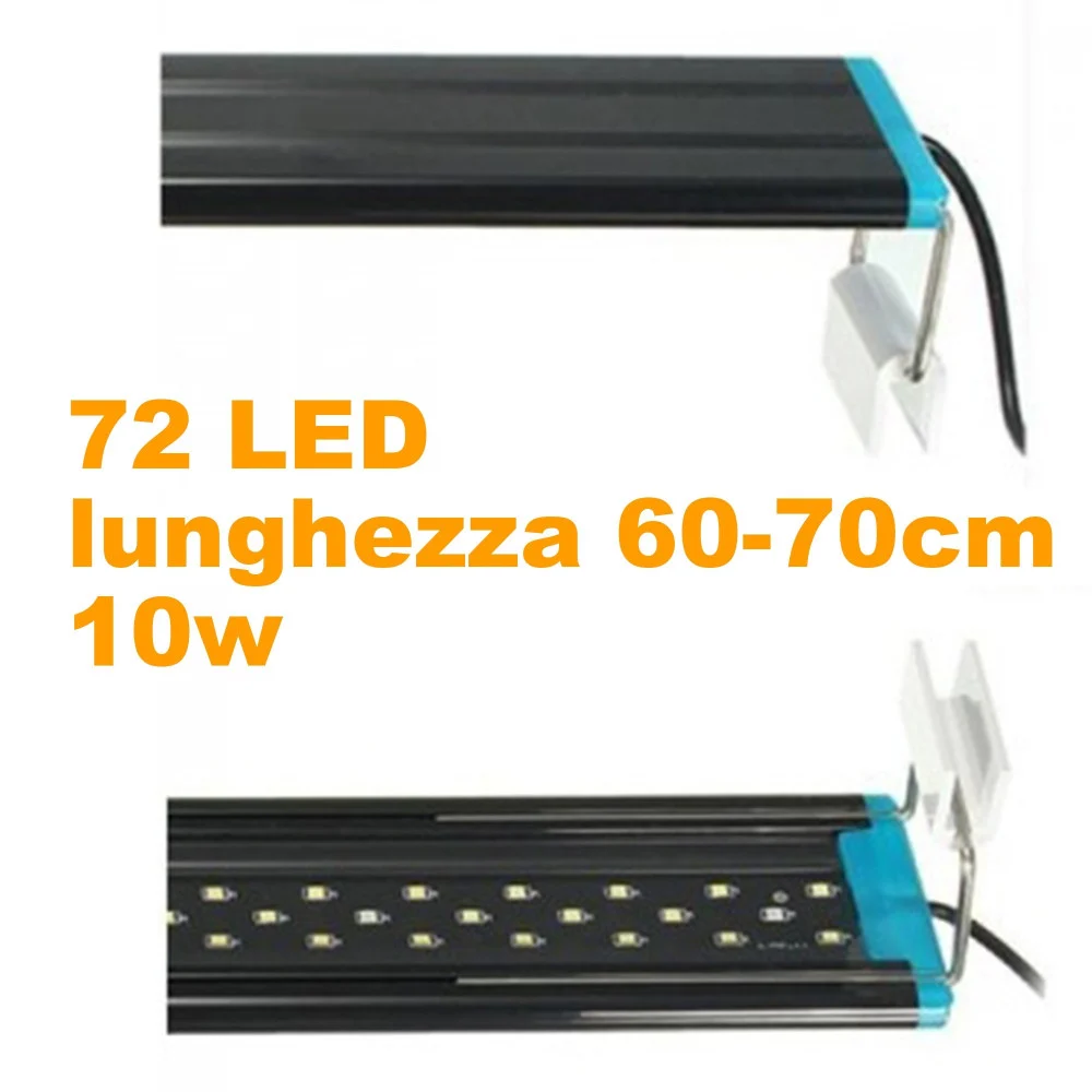 LAMPADA D143 LUCE PLAFONIERA ESTENDIBILE LED PER ACQUARIO BORDO VASCA REGOLABILE - TrAdE Shop Traesio