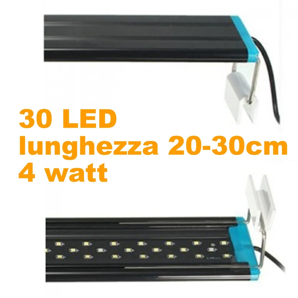 LAMPADA D53 LUCE PLAFONIERA ALLUNGABILE ESTENDIBILE LED PER ACQUARI ACQUARIO BORDO VASCA REGOLAB - TrAdE Shop Traesio