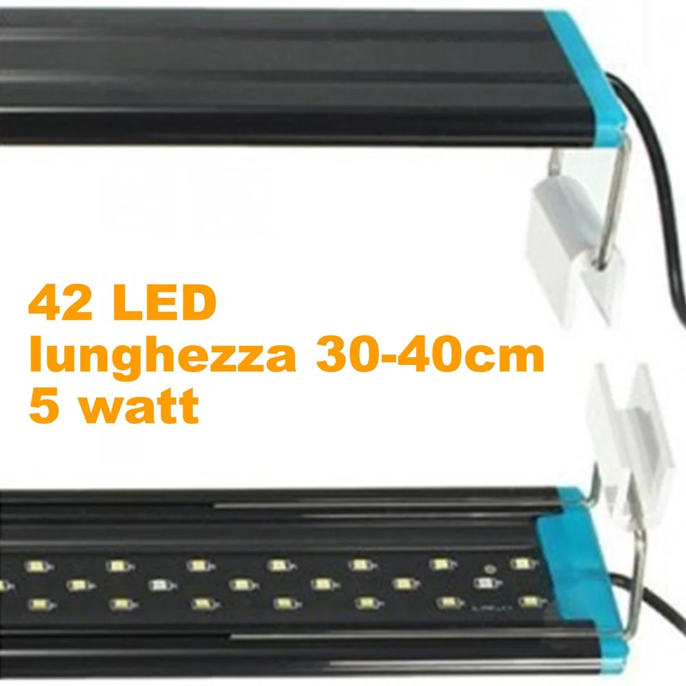 LAMPADA D73 LUCE PLAFONIERA ALLUNGABILE ESTENDIBILE LED PER ACQUARI BORDO VASCA - TrAdE Shop Traesio