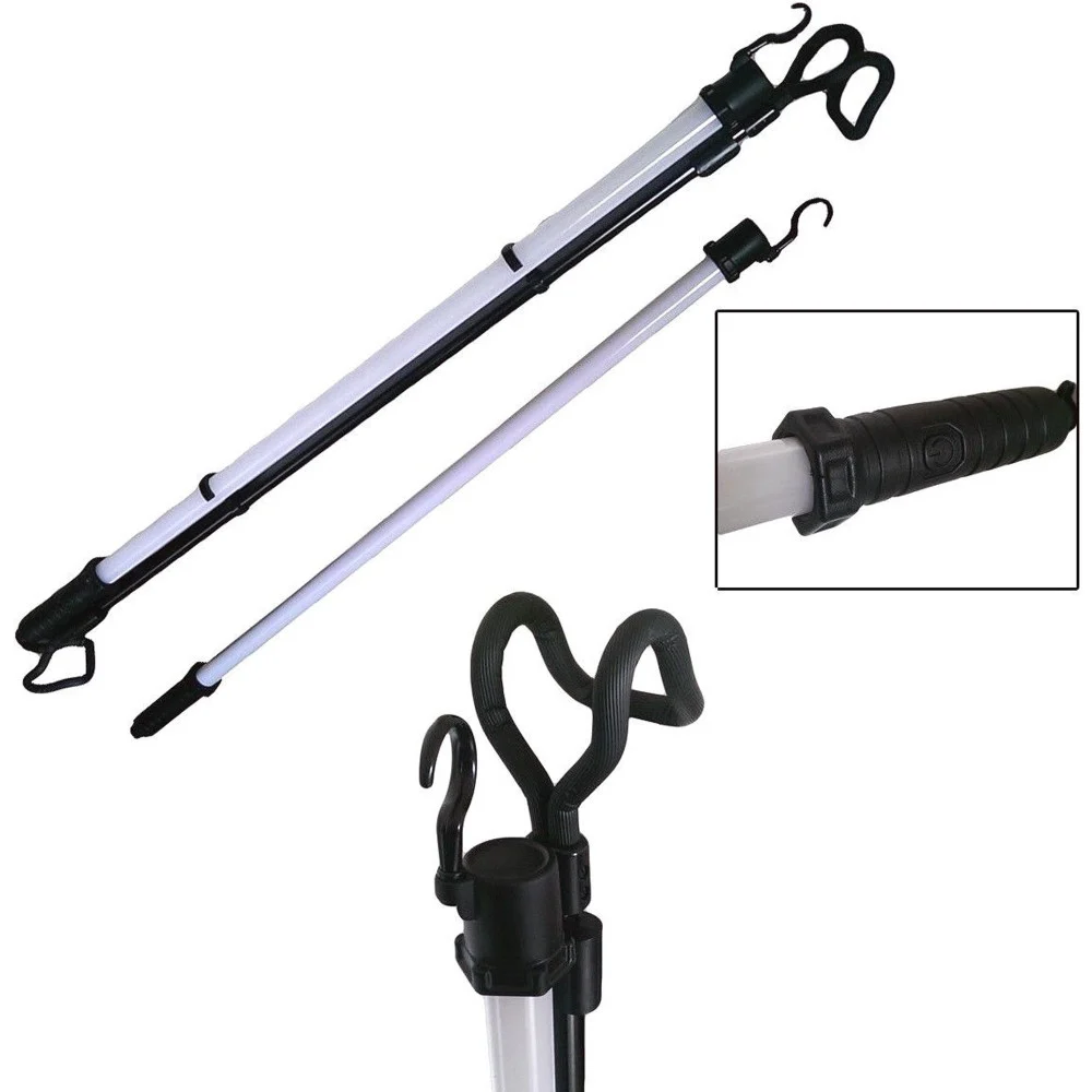 LAMPADA DA LAVORO 128 LED RICARICABILE FARO OFFICINA PESCA CAMPEGGIO ESTENSIBLE - TrAdE Shop Traesio