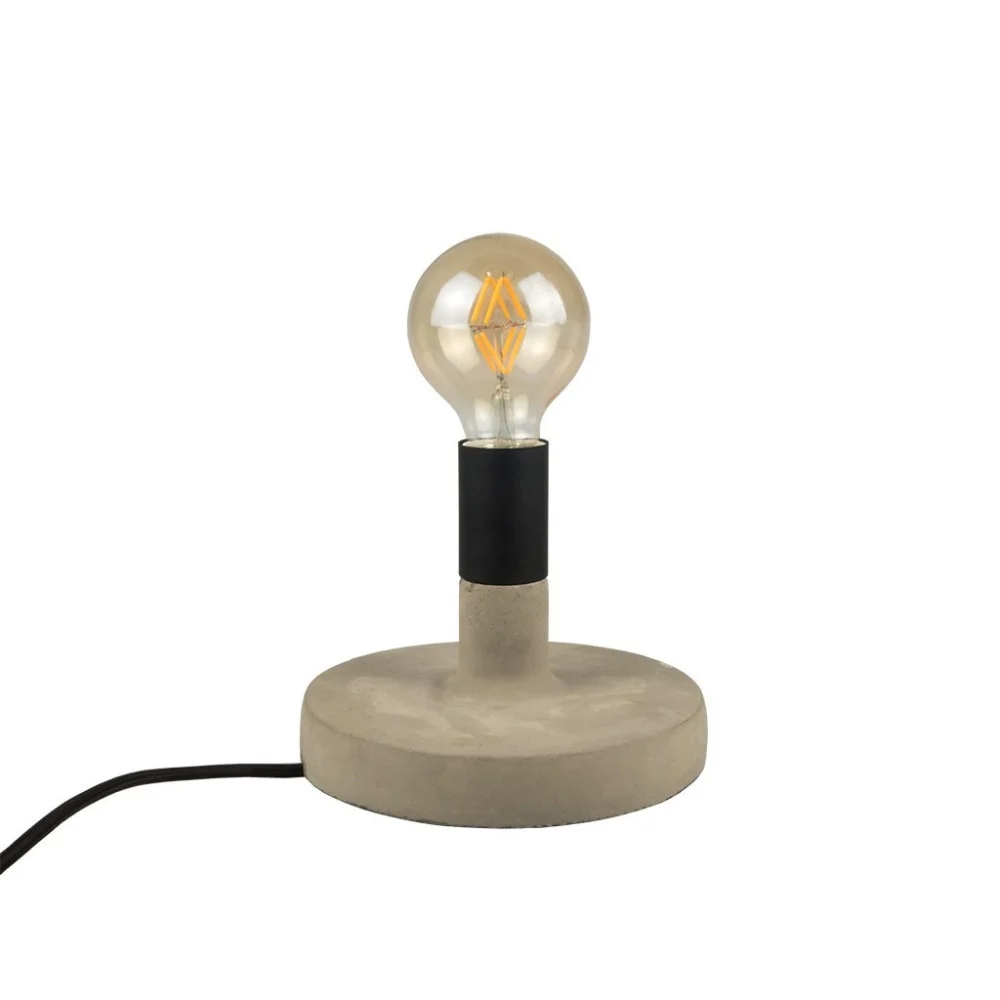 LAMPADA DA TAVOLO SCRIVANIA PER CASA UFFICIO IN CALCESTRUZZO EFFETTO PIETRA - TrAdE Shop Traesio