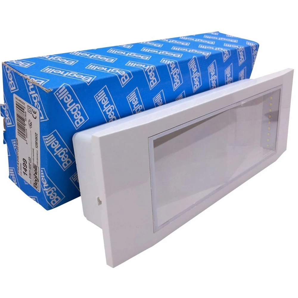 LAMPADA DI EMERGENZA BEGHELLI DA 11W A LED DA INCASSO AUTONOMIA 8H IP40 SE 1499 - TrAdE Shop Traesio