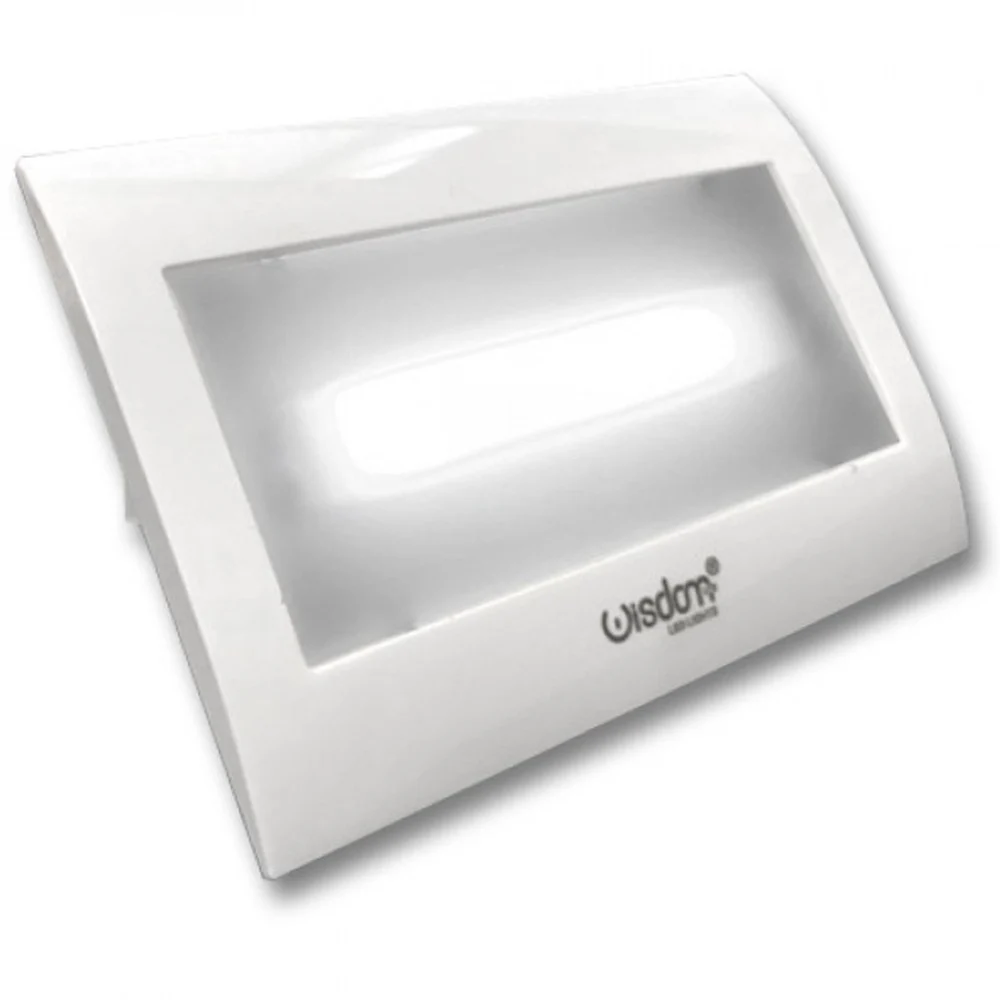 LAMPADA DI EMERGENZA SEGNAPASSI A LED 2,5W DA INCASSO PER CASSETTA SCATOLA 503 - TrAdE Shop Traesio