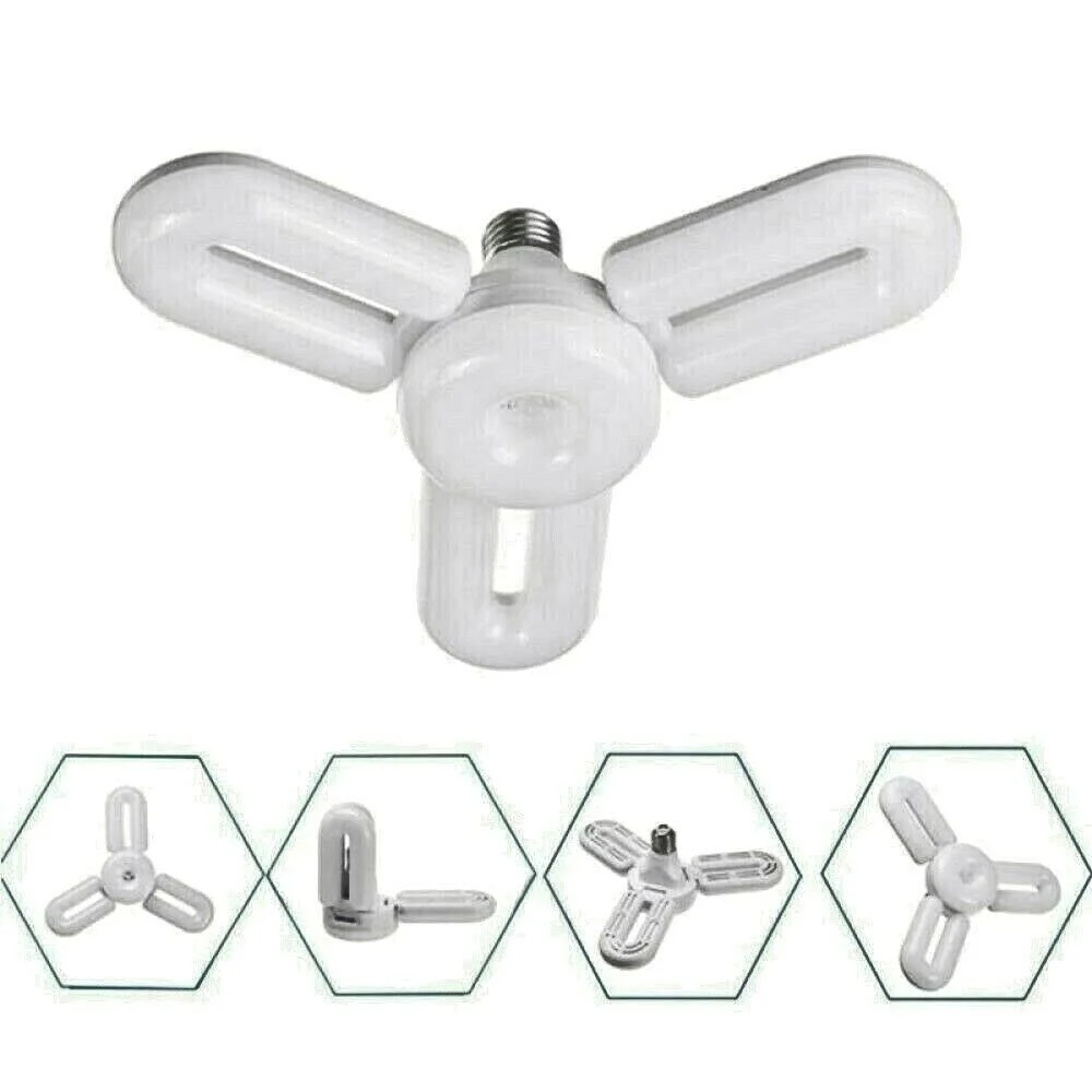 LAMPADA LAMPADARIO DEFORMABILE LAMPADINA LED 35W 6500K 3 VIE BIANCA E27 CCL-3+1