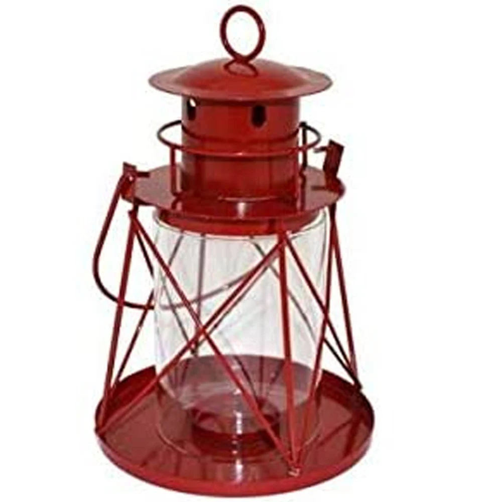 LAMPADA LANTERNA LUME PORTA CANDELA TEALIGHT IN LAMIERA VARI COLORI VINTAGE 19CM - TrAdE Shop Traesio