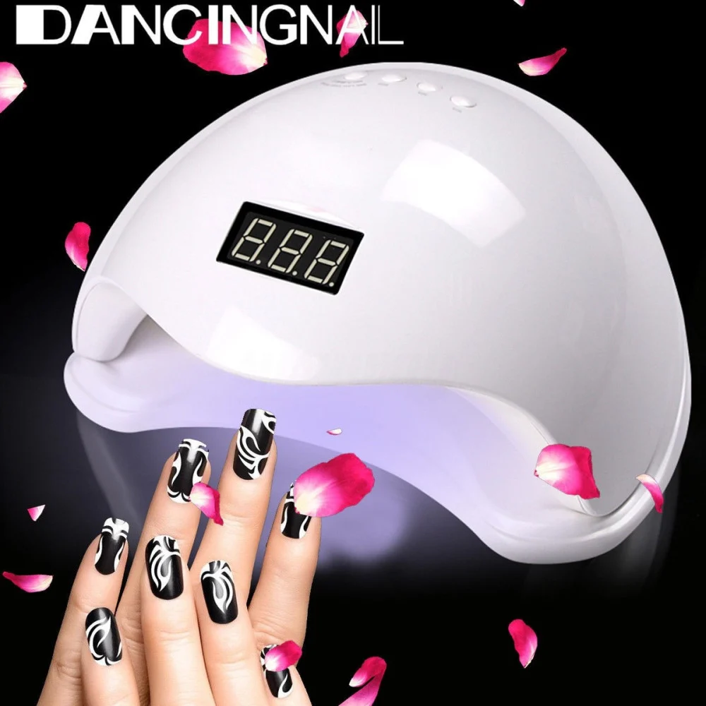 LAMPADA LED UV PER UNGHIE NAIL ART ASCIUGA GEL SMALTO 2 IN 1 48W MANICURE - TrAdE Shop Traesio