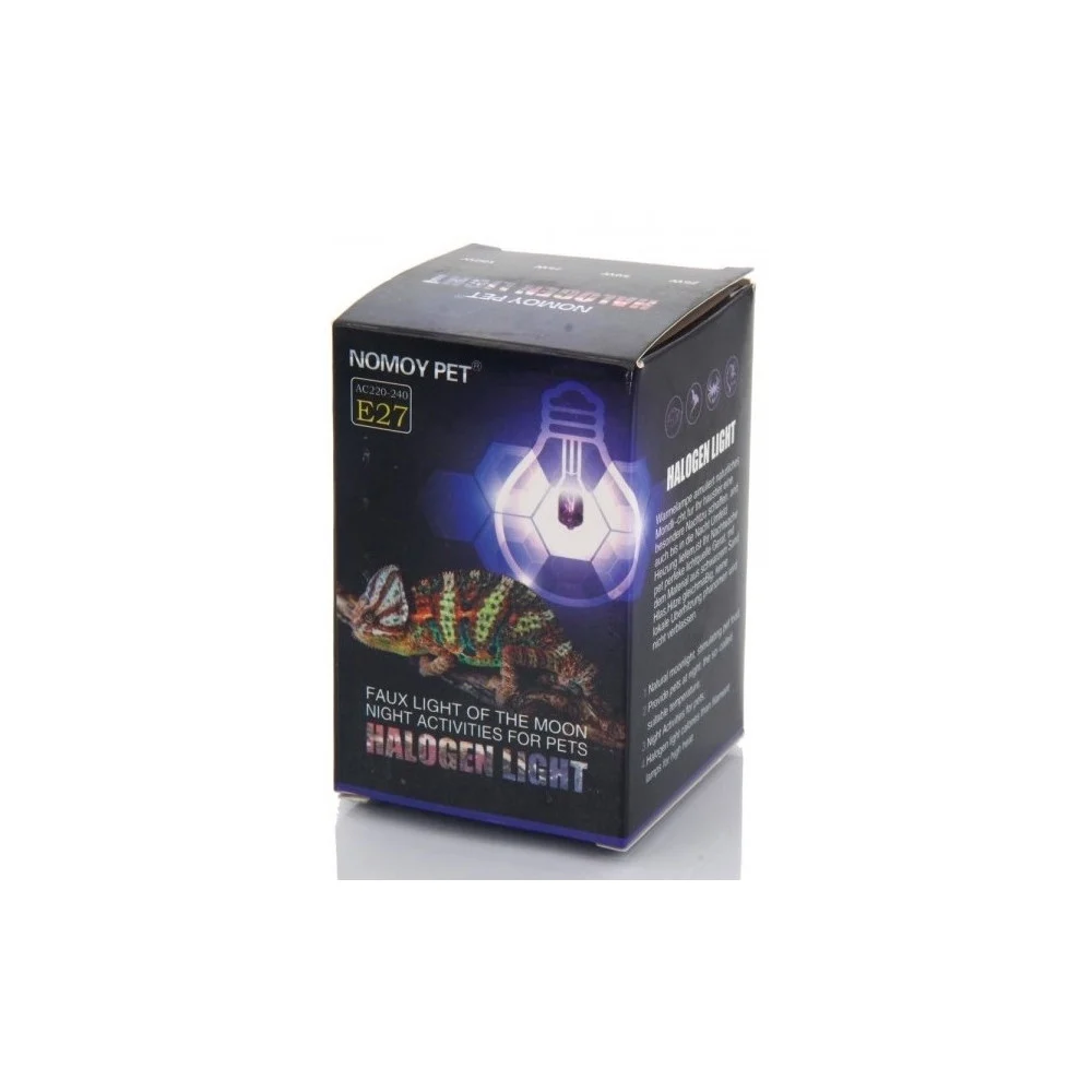 LAMPADA LUNA NOTTURNA RETTILI TARTARUGHE TERRARIO LUCE VIOLA RAGGI UVA UVB 50W - TrAdE Shop Traesio