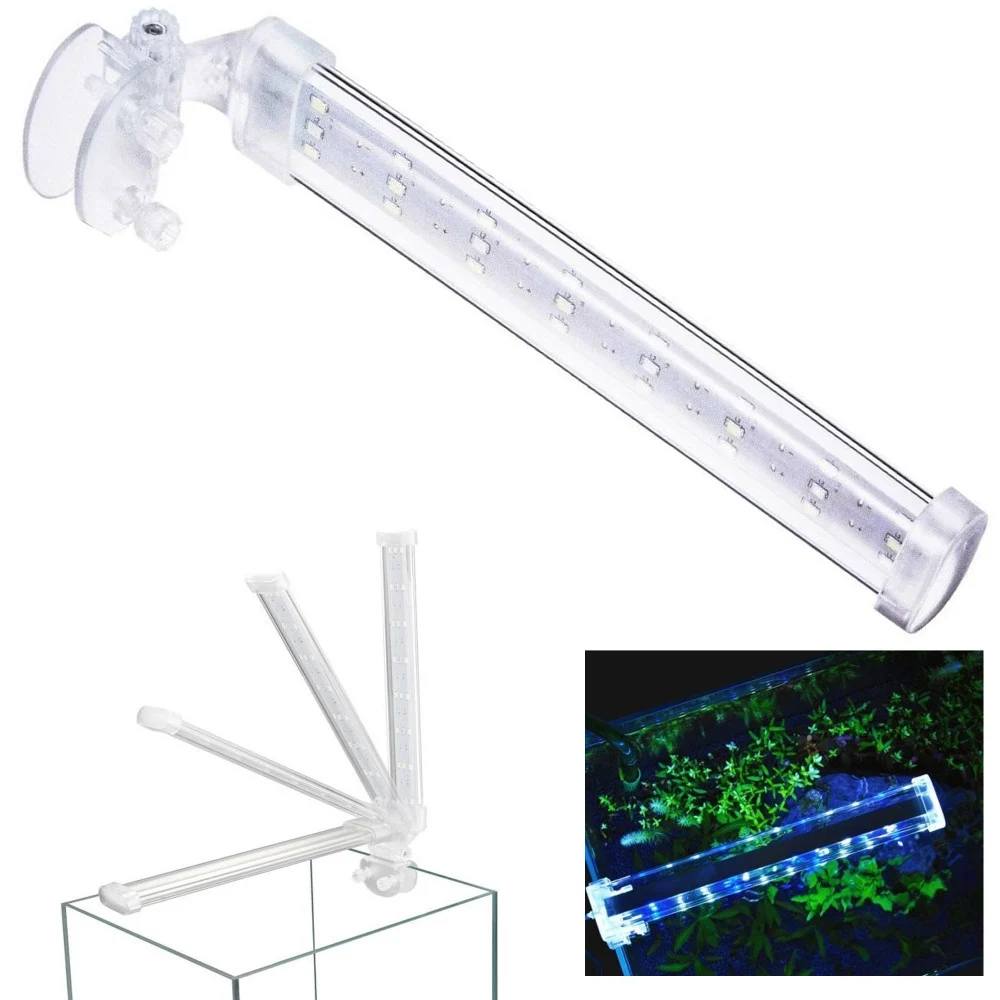 LAMPADA PLAFONIERA LED PER ACQUARIO LUCE 6W BORDO VASCA VETRO PIANTE PESCI - TrAdE Shop Traesio