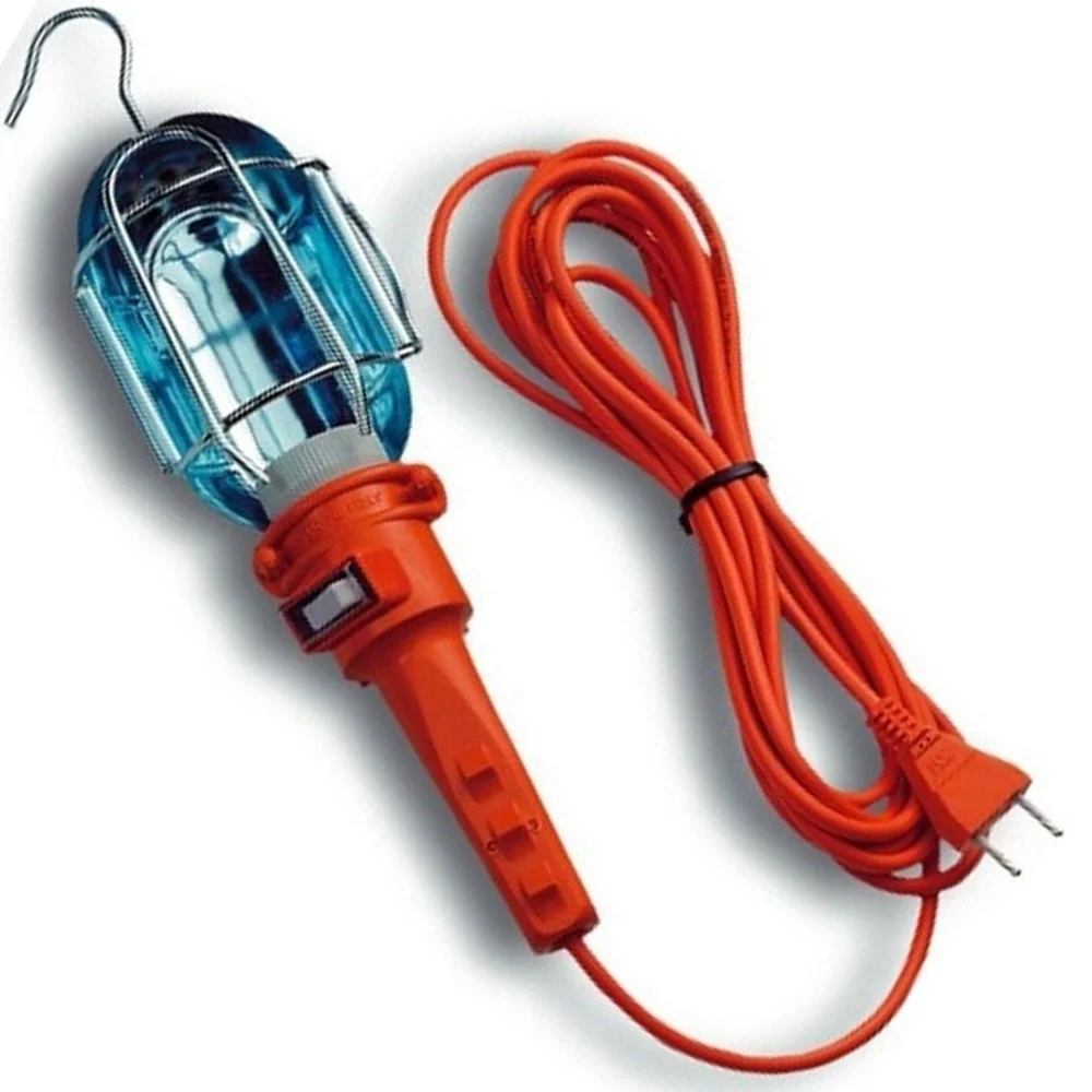 LAMPADA PORTATILE CON 10 MT DI CAVO GANCIO LAVORO VIAGGIO AUTO CAMPER ROULOTTE - TrAdE Shop Traesio