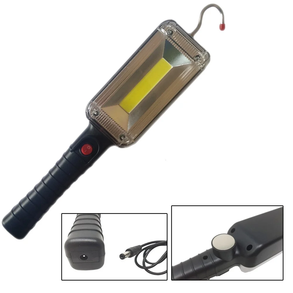 LAMPADA TORCIA STRIP LED LAVORO PORTATILE RICARICABILE GANCIO CALAMITA ZJ859 V2 - TrAdE Shop Traesio