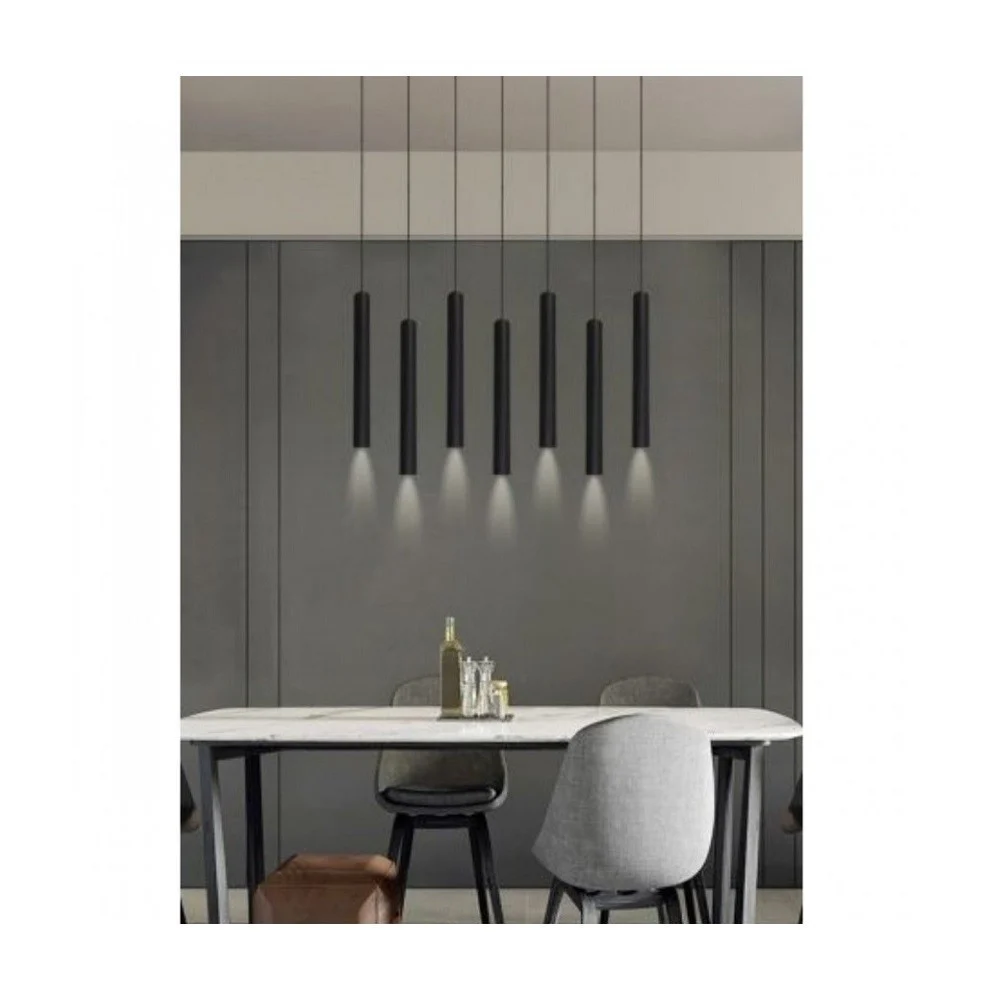 LAMPADARIO A SOSPENSIONE DESIGN MODERNO CILINDRO SOFFITTO ATTACCO GU10 IP20 A61 - TrAdE Shop Traesio