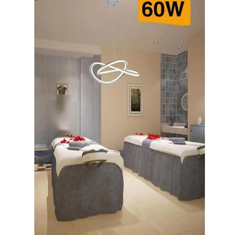 LAMPADARIO LED MODERNO INTRECCIATO LAMPADA SOFFITTO 60W LUCE 3000K 6500K 4000K A50B - TrAdE Shop Traesio