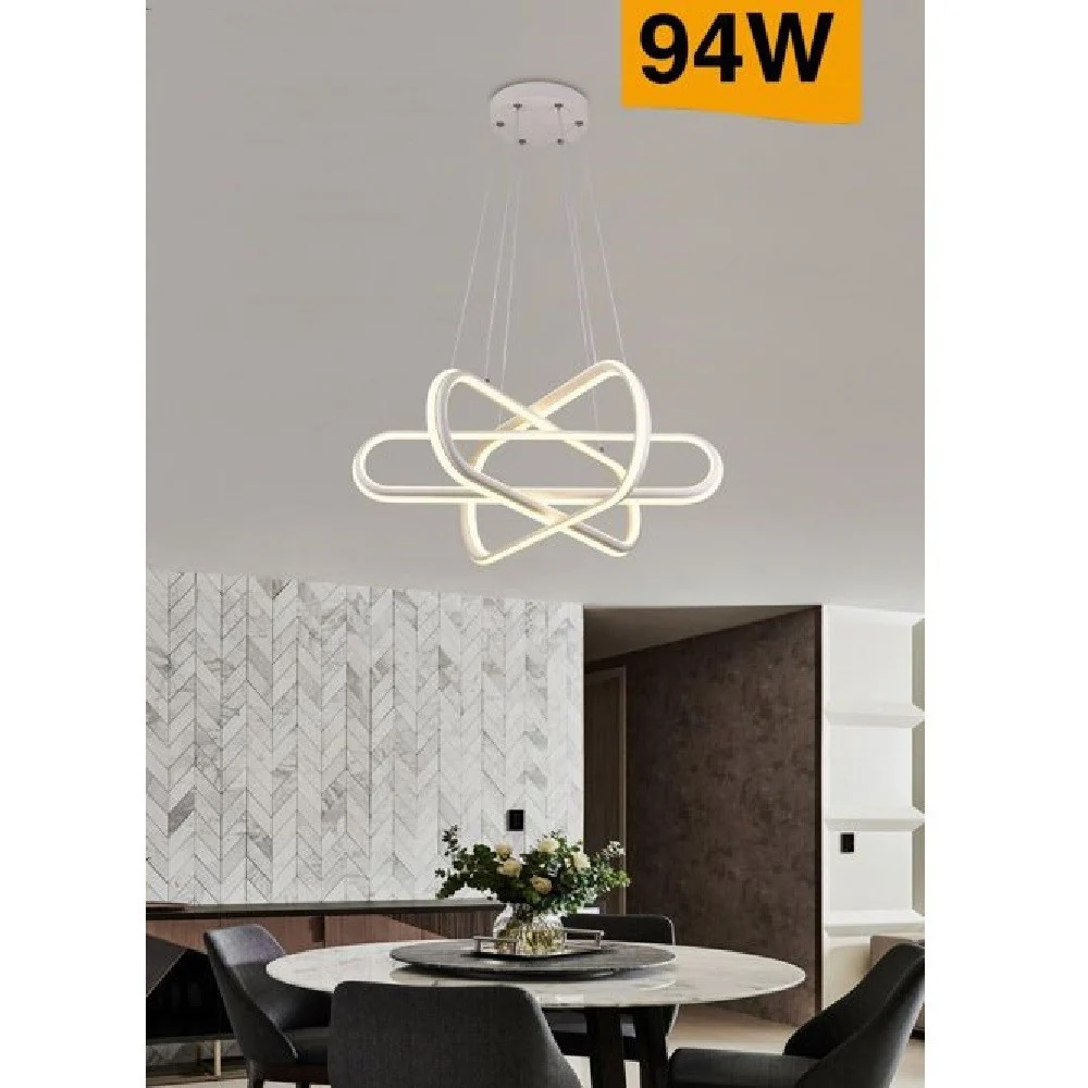 LAMPADARIO LED MODERNO LAMPADA A SOSPENSIONE 94W BIANCA LUCE 4000K 3000K 6500K A49 - TrAdE Shop Traesio
