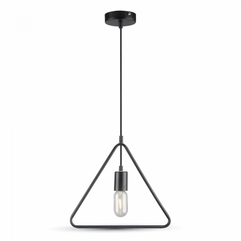 LAMPADARIO METALLO GEOMETRICO FORMA DI TRIANGOLO PENDENTE A SOSPENSIONE VT-3838