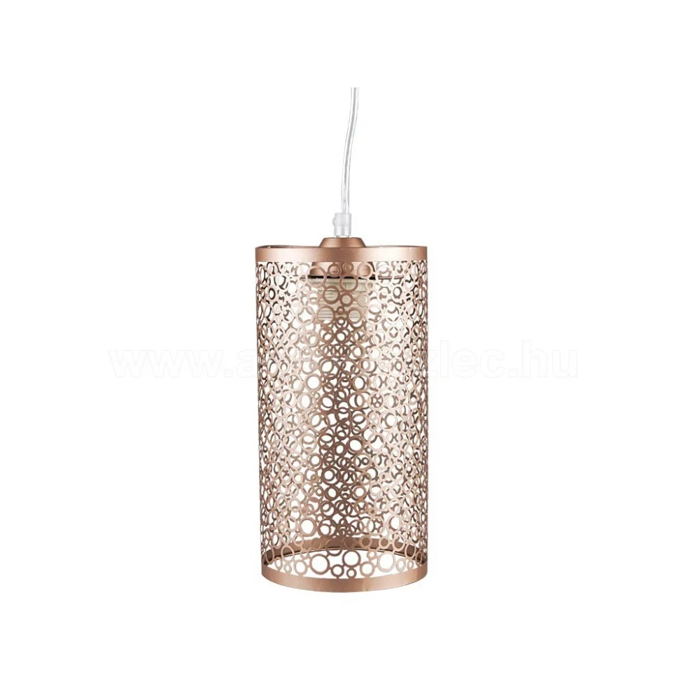 LAMPADARIO PENDENTE A SOSPENSIONE IN METALLO ORO CHAMPAGNE STILE ELEGANTE 7131 - TrAdE Shop Traesio