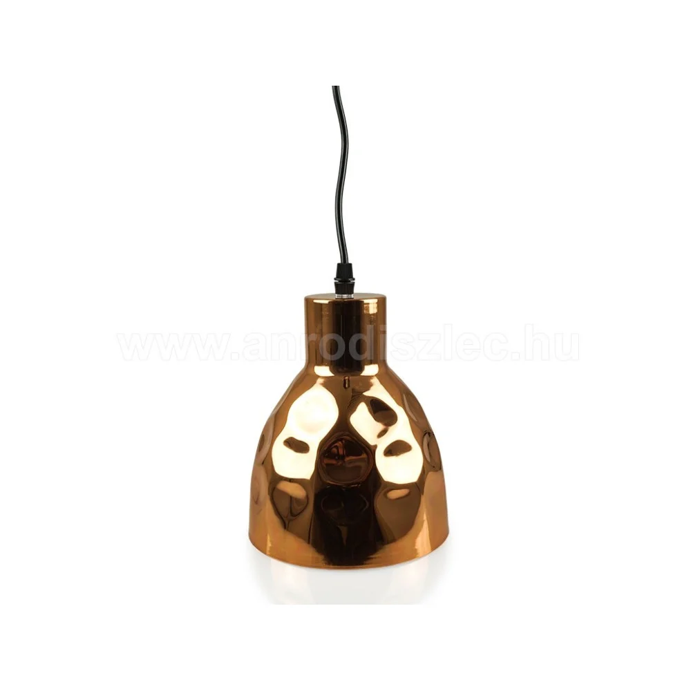 LAMPADARIO PENDENTE LAMPADA A SOSPENSIONE IN METALLO CONO ORO ROSA RAME VT-8150