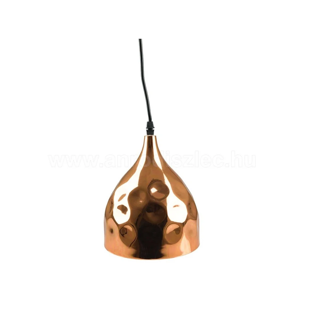 LAMPADARIO PENDENTE LAMPADA A SOSPENSIONE IN METALLO CONO ORO ROSA RAME VT-8170
