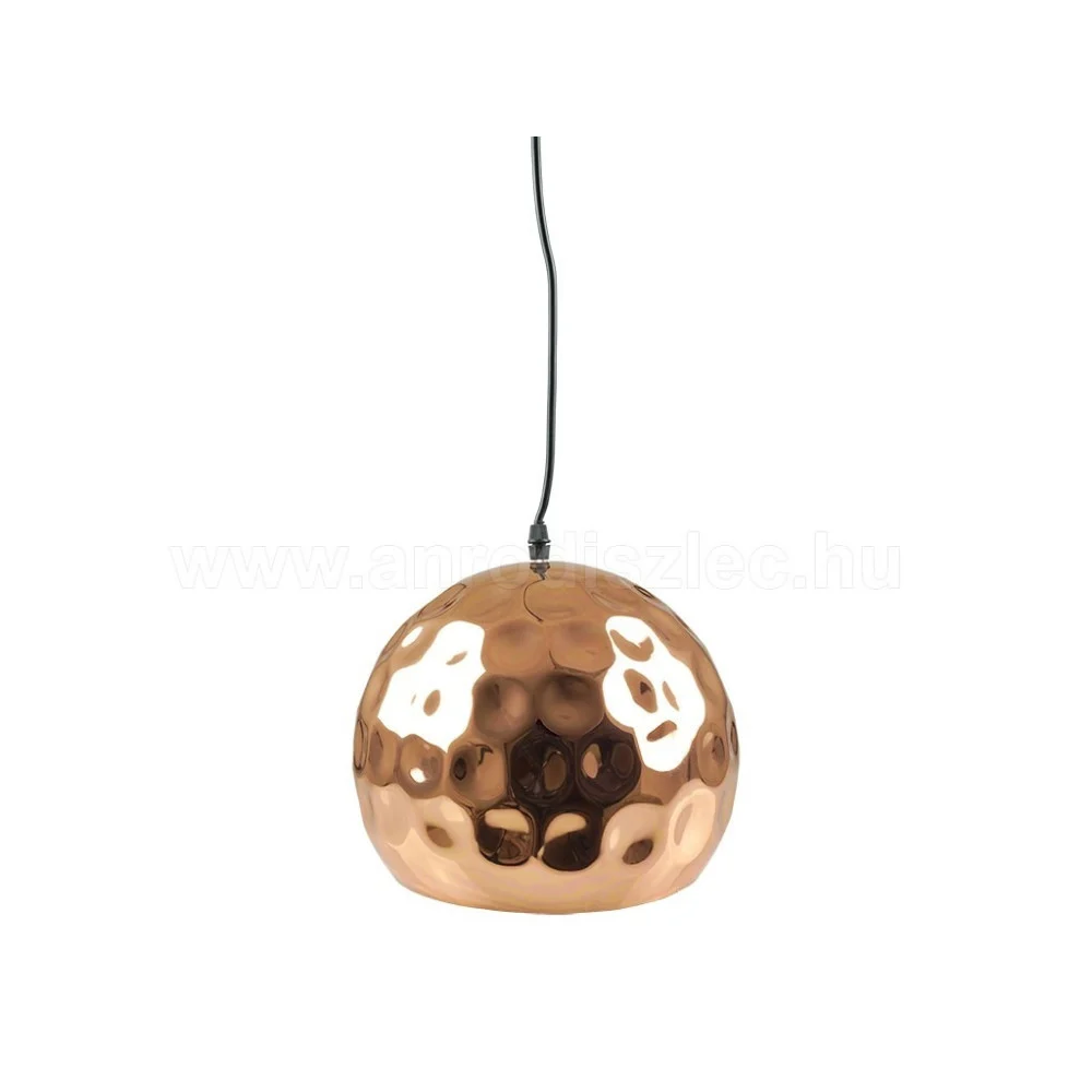 LAMPADARIO PENDENTE LAMPADA A SOSPENSIONE IN METALLO CONO ORO ROSA RAME VT-8250