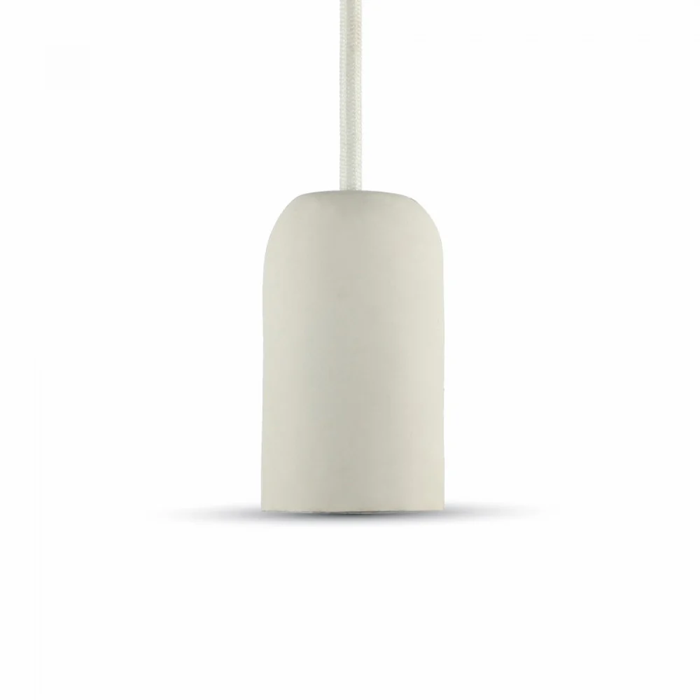 LAMPADARIO PORTALAMPADA PENDENTE LAMPADA A SOSPENSIONE COLORE BIANCO VT-7668