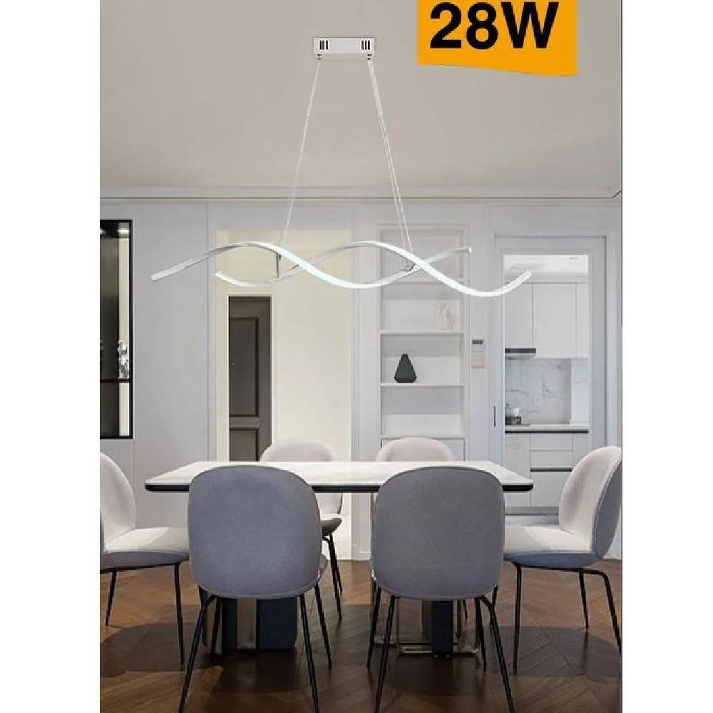LAMPADARIO SOFFITTO LED ONDE INTRECCIATE MODERNO 28W LUCE 3000K 6500K 4000K B56B - TrAdE Shop Traesio