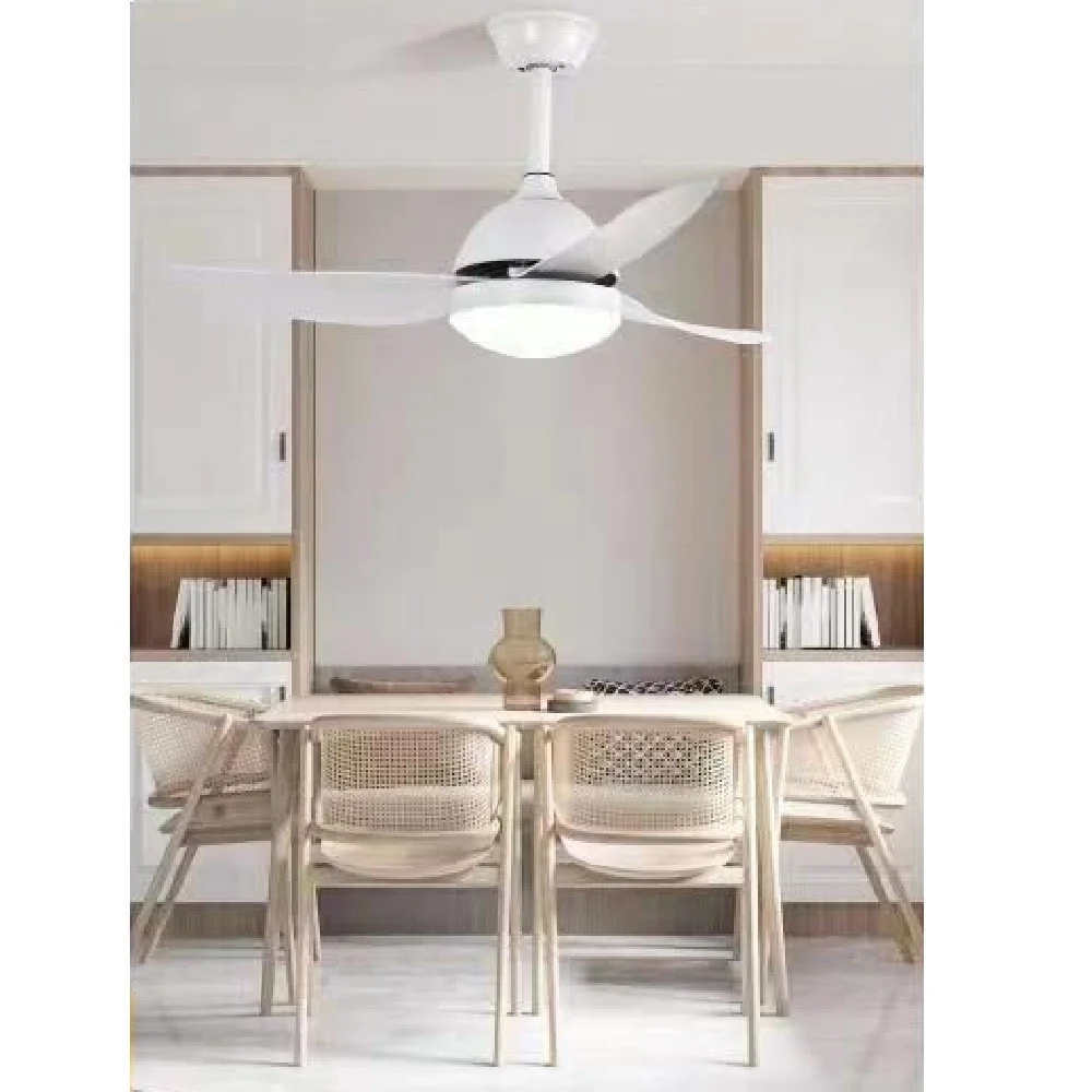 LAMPADARIO VENTILATORE SOFFITTO PLAFONIERA MODERNA LED 3 PALE DIMMERABILE 60001 - TrAdE Shop Traesio