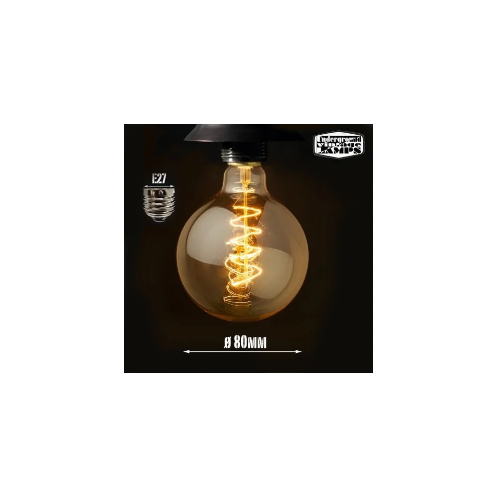 LAMPADINA LED A FILAMENTO GLOBO CARBONIO VINTAGE DECORATIVA ATTACCO E27 4W - TrAdE Shop Traesio